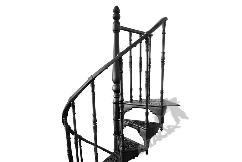 SCHODY KRĘCONE FI 1,22 M - WZÓR NR 1 - 1 TRALKA NA STOPNIU ŻELIWNE zdjęcie 9