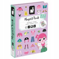 Układanka magnetyczna Magnetibook Kostiumy Dziewczynka dla dzieci 3+, Janod