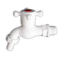 kran - zawór czerpalny-odcinający plastikowy 1/2''biały zcb - hp/zaw