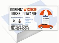 Wizytówki firmowe 200 szt RÓŻNE WZORY do wyboru WYSOKIE ODSZKODOWANIA