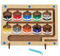 GRA DREWNIANY LABIRYNT NAUKA LICZENIA I KOLORÓW SORTER SUPER PREZENT