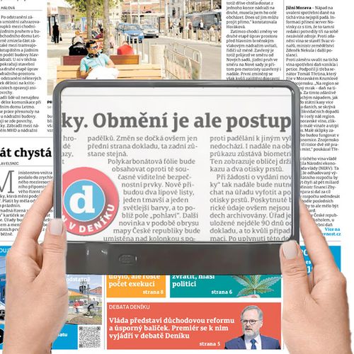 Lupa do czytania z oświetleniem LED ze stojakiem Page Bright powiększa 3x na Arena.pl