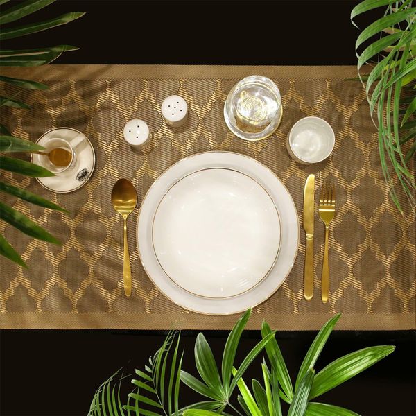 Talerz głęboki Pearl Gold 20cm biały zdjęcie 5