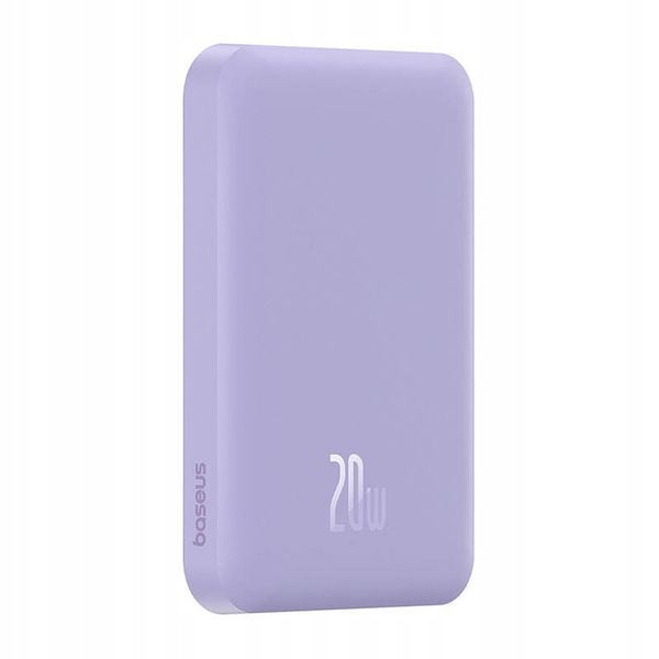Magnetyczny mini powerbank Baseus 5000mAh 20W (fioletowy) zdjęcie 3