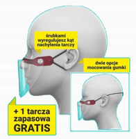 PRZYŁBICA / OCHRONA NA NOS I BRODĘ MINI + GRATIS