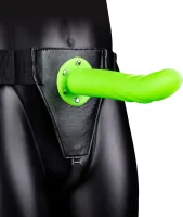 ouch! hollow strap-on 20 cm świecący, wypustki, regulowany pasek