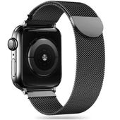 Tech-Protect MilaneseBand Do Apple Watch 6-10/SE Czarny Stalowy