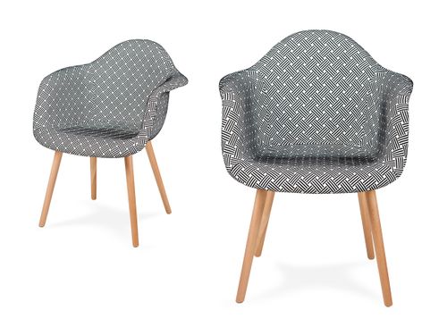 Fotel PLUSH splot - podstawa bukowa na Arena.pl