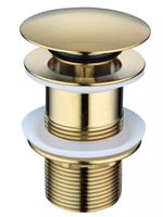 KOREK KLIK KLAK UMYWALKOWY MOSIĘŻNY AUTOMAT DO UMYWALKI BEZ PRZELEWU ZŁOTY