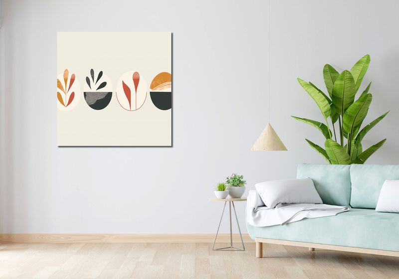 Obraz 90x90cm Łodygi Wizji zdjęcie 2