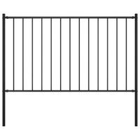 Panel ogrodzeniowy ze słupkami, kryta proszkowo stal, 1,7x1 m