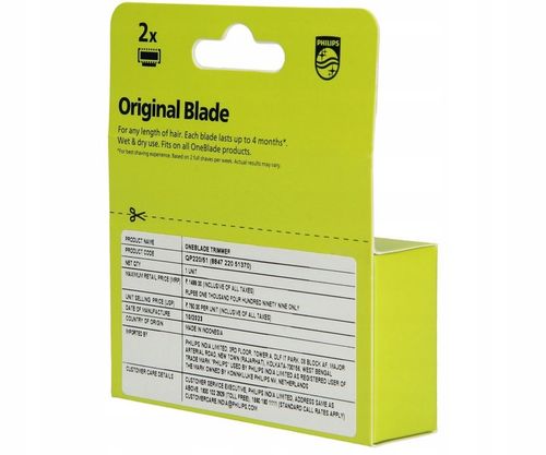 Ostrze tnące original 2szt OneBlade do golarki | QP220/51, QP220/55 na Arena.pl