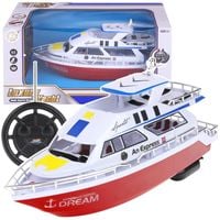 Łódź Jacht Zdalnie Sterowana Motorówka Łódka dla Dzieci Pilot RC - Czerwony