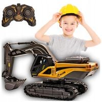 DUŻA KOPARKA ZDALNIE STEROWANA DLA DZIECKA NA PILOT MASZYNY BUDOWLANE LED