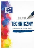 BLOK TECHNICZNY A4/10 BIAŁY 250G OXFORD