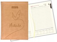 GRAWEROWANY KALENDARZ DZIENNY terminarz A5 2026 personalizowany