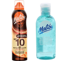 Malibu SPF10 Balsam Ochronny W Aerozolu + Żel Po Opalaniu 100ml