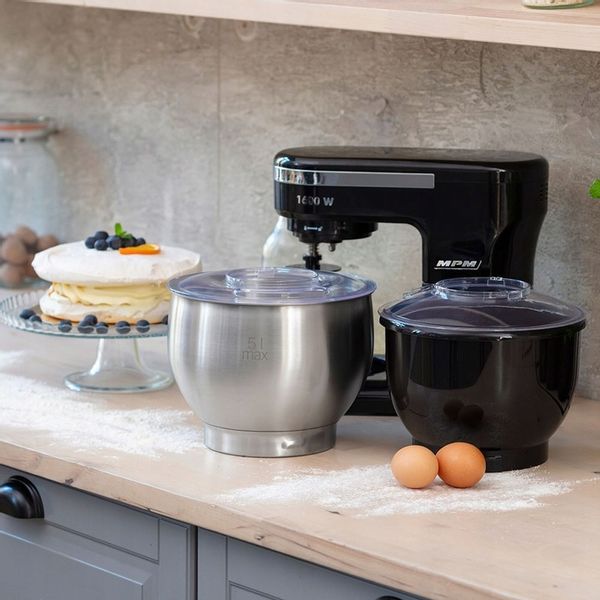 Robot kuchenny planetarny wielofunkcyjny 2 misy zestaw czarny MPM MRK-21 zdjęcie 4