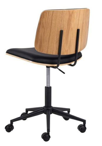 Fotel biurowy Owen czarny/dąb na Arena.pl