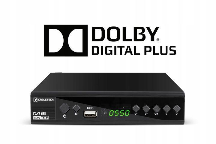 Tuner DVB-T2 DVB-C Hevc H.265 10bit dekoder tv naziemnej Cabletech zdjęcie 6