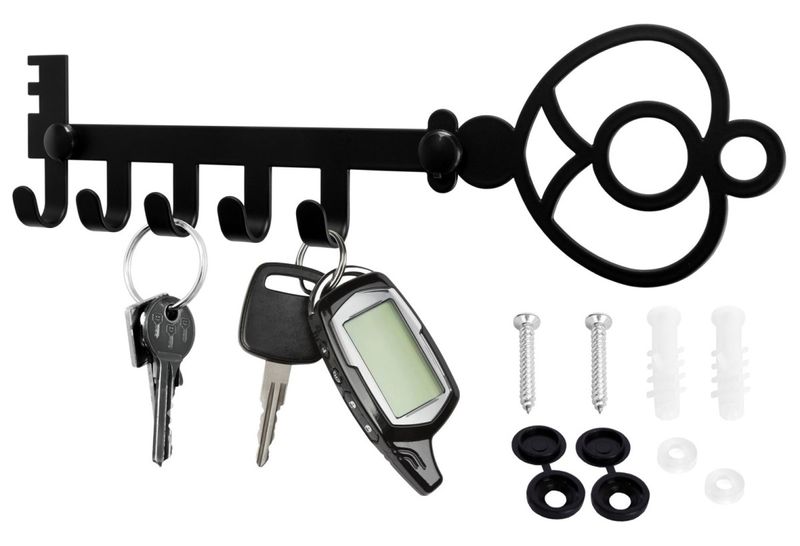 Wieszak na klucze Klavis czarny zdjęcie 5