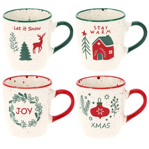 4x Kubek Świąteczny Zimowy na Napoje Kawę Herbatę Zioła Boże Narodzenie na Arena.pl