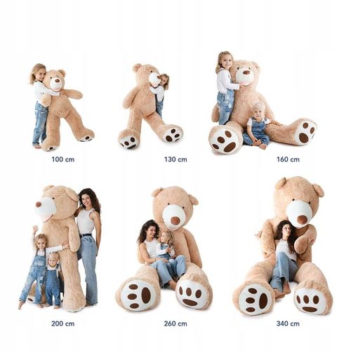 Maskotka Pluszowa Pluszak Miś Pluszowy Zabawka Przytulanka Duży 130 cm na Arena.pl