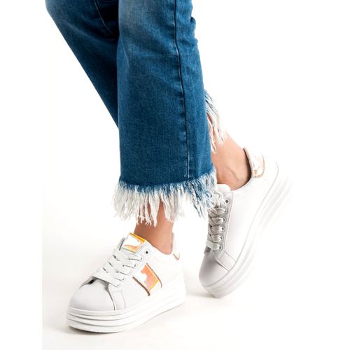 Białe Obuwie Na Platformie r.41 na Arena.pl