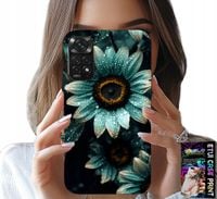 ETUI DO XIAOMI NOTE 11 / 11S - NIEBIESKA GERBERA STOKROTKA KWIAT +FOLIA
