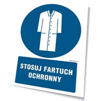 Stosuj Fartuch Ochronny  - Płyta Sztywna Pcv Z Przylepcami 100 X 150