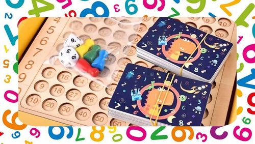 GRA EDUKACYJNA PLANSZOWA TABLICZKA MNOŻENIA + DODAWANIA NAUKA TABLICZKI na Arena.pl