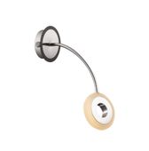 Arm kinkiet 1x5W LED czarny/chrom