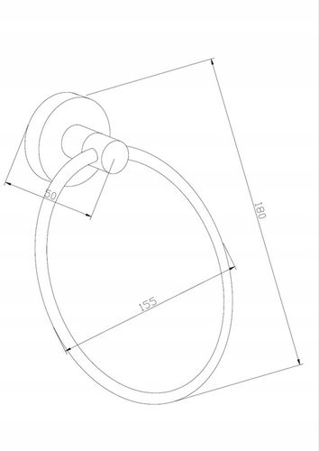 MEXEN REMO OKRĄGŁY WIESZAK NA RĘCZNIKI CZARNY na Arena.pl