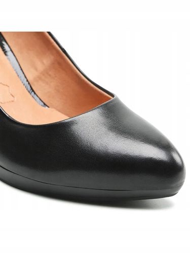 Czarne czółenka szpilki Caprice 9-22414-26 damskie skóra eleganckie r.38 na Arena.pl