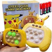 KONSOLA POP IT POKEMON PIKACHU GRA ELEKTRONICZNA ZRĘCZNOŚCIOWA SENSOR
