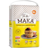 TOTA MĄKA PSZENNA TORTOWA TYP 450 TORTY BISZKOPTY CIASTA 5KG DUŻA