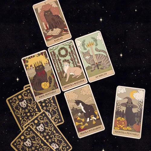 Tarot. Koty rządzą światem. Karty + przewodnik na Arena.pl