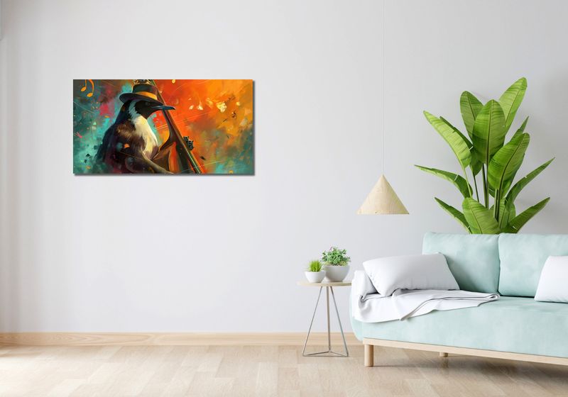 Obraz 100x50cm Pingwinia Nuta zdjęcie 2