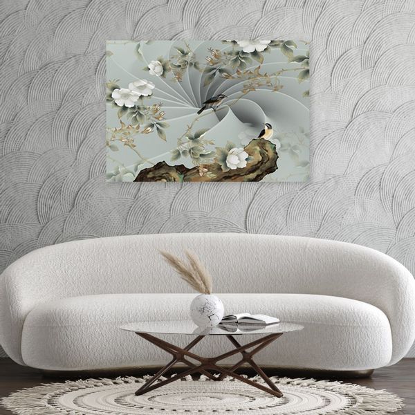 Emaga Obraz na płótnie, Ptak na gałęzi - 90x60 zdjęcie 2