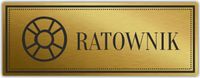 Tabliczka Złota Srebrna na drzwi RATOWNIK