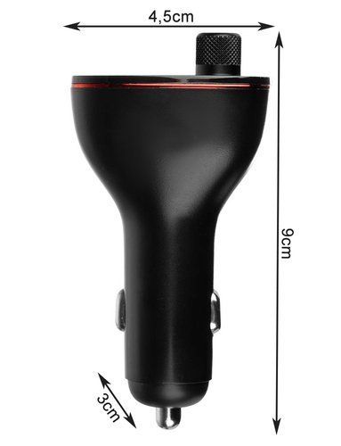 Transmiter Bluetooth FM Ładowarka MP3 2xUSB 12/24V na Arena.pl