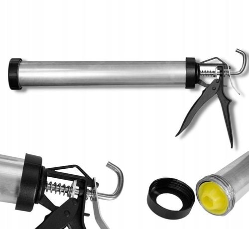 PISTOLET WYCISKACZ do SILIKONU Uszczelniaczy Mas 600ml WYTRZYMAŁY na Arena.pl