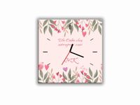 ZEGAR SZKLANY KWADRATOWY Z DOWOLNYMI INICJAŁAMI - Zatrzymać czas