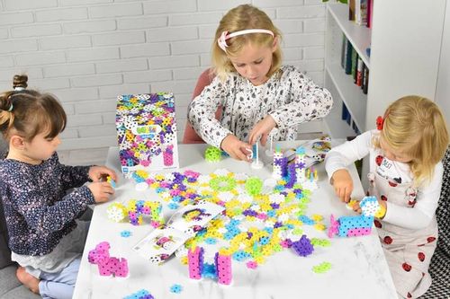 Klocki Meli Basic Constructor różowy Pink 200 szt. - mini wafle na Arena.pl