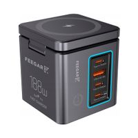 Ładowarka sieciowa Feegar Kombo 188W GaN3 Typ C USB-C PD QC 3.0 Indukcyjna