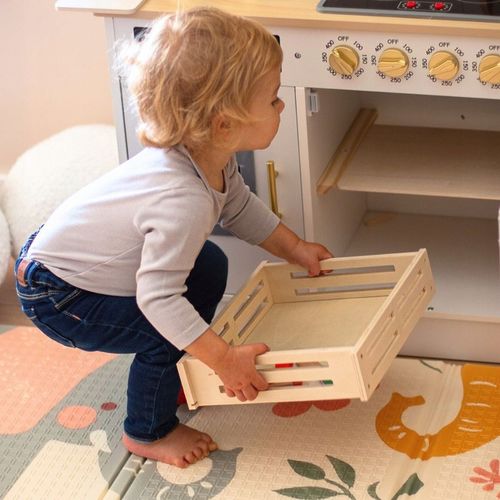 Drewniane Owoce i Warzywa Do Krojenia Zestaw XXL ze Skrzynką 17 elementów na Arena.pl