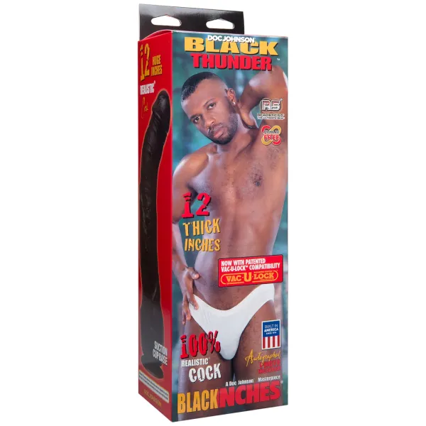 Doc Johnson - Realistyczne dildo Thunder 30 cm zdjęcie 6
