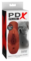 pdx plus model dual channel ciemny brąz - system intymny z fanta flesh