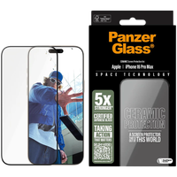 PANZERGLASS Ceramic Screen Protector iPhone 16 Pro Max, Ultra-Wide Fit