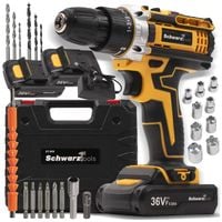 WIERTARKO WKRĘTARKA AKUMULATOROWA UDAROWA 2X AKU WALIZKA WYDAJNA